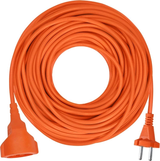Solight pagarinātājs ar savienotāju 15 m, 2×1,5 mm², oranžs - 1 gab.