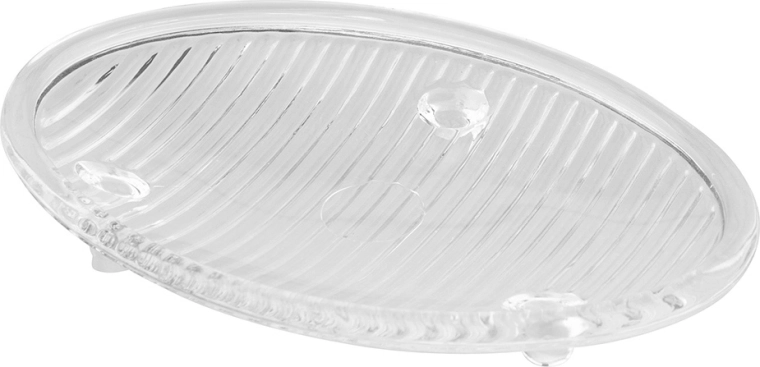 Caurspīdīga plastmasas ziepju trauciņš ar piesūcekņiem