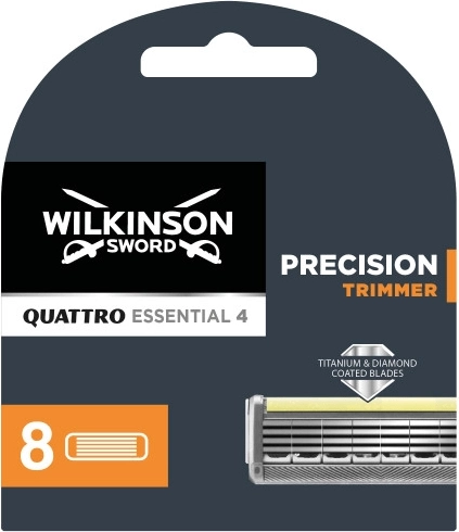 Wilkinson Quattro Essentials 4 rezerves asmeņi 8 gab.