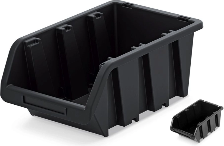 Plastic storage box Truck 7 l, black, 290 × 200 × 150 mm
