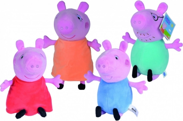 Pūkaina lelle CŪCIŅA PEPPA – dažādas figūriņas 16–20 cm