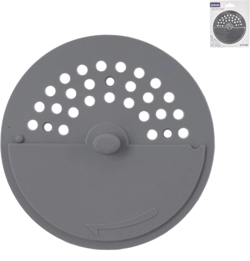 Rotējošs notekas aizbāznis Twist TPE 11 cm pelēks