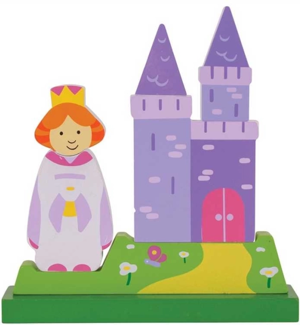 Magnētiskā vertikālā pils puzle Bigjigs Toys