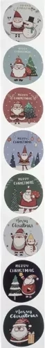 8 Ziemassvētku motīvi ar uzrakstu “Merry Christmas”