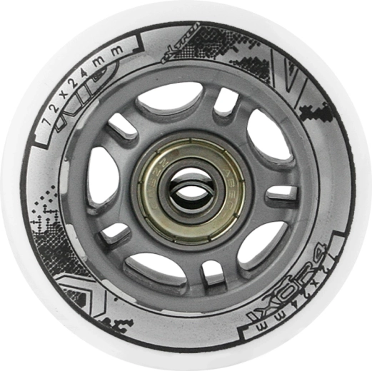 Piena baltu PU skrituļslidu riteņu komplekts 72 × 24 mm ar ABEC 7 gultņiem NILS EXTREME
