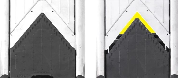 Precīza biezuma regulēšana 1–6 mm