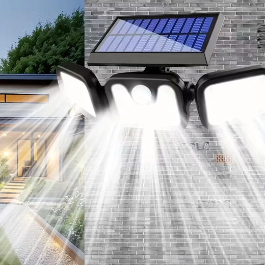 Platleņķa un spilgts apgaismojums ar 74 LED