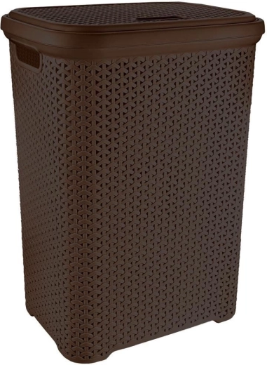 Plastmasas veļas grozs 55 l, brūns