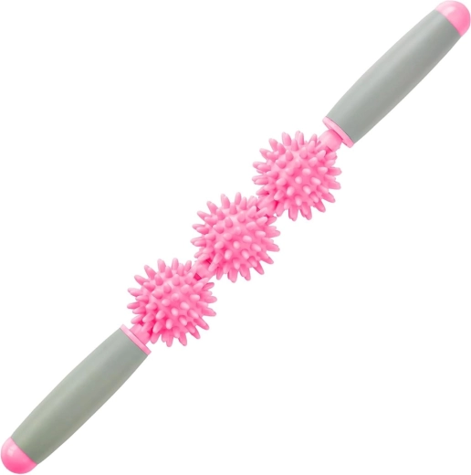 Merco masāžas rehabilitācijas nūja roller stick triple 40 cm rozā - 1 gab.