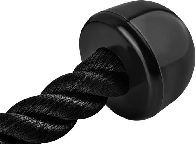 Non-slip rubber end caps for a secure grip