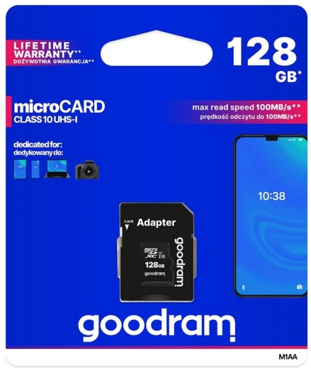 Atmiņas karte Goodram microSD 128GB