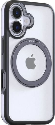 Vāciņš TORRAS Ostand R Fusion iPhone 16 — melns
