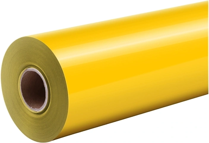 HTVRONT Pure termotransfera plēve 30,5 cm × 1,8 m dzeltena