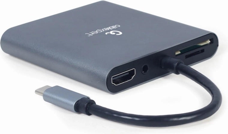 USB‑C centrmezgls 6‑in‑1 ar HDMI, VGA, USB 3.0, karšu lasītāju, audio un Power Delivery