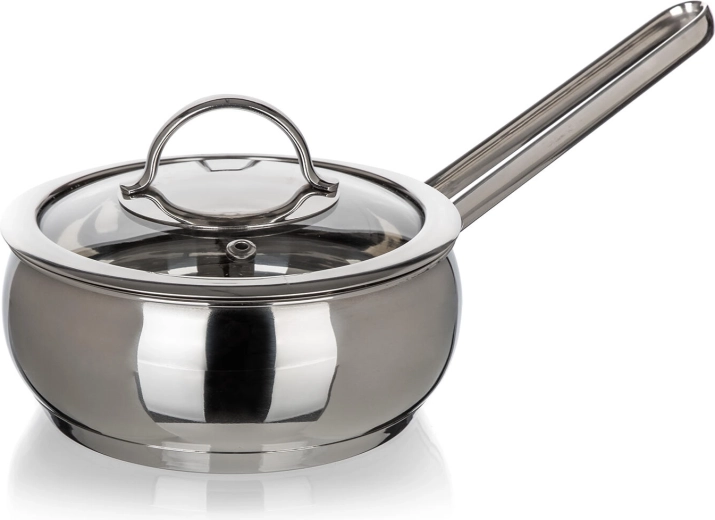 Nerūsējošā tērauda katliņš ar stikla vāku 0,95 l, 14 cm PICCOLO Belly