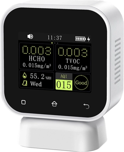 FNIRSI SFD-02 4 vienā iekštelpu gaisa kvalitātes monitors ar formaldehīda noteikšanu