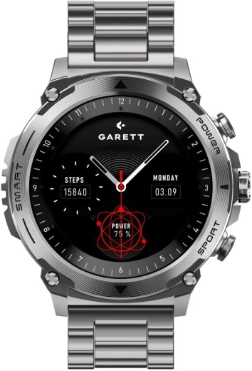 Viedpulkstenis Garett Atom – sudraba tērauds