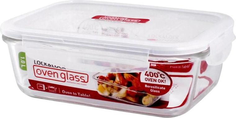 Glass baking dish with lid LocknLock 1 l made of borosilicate glass
