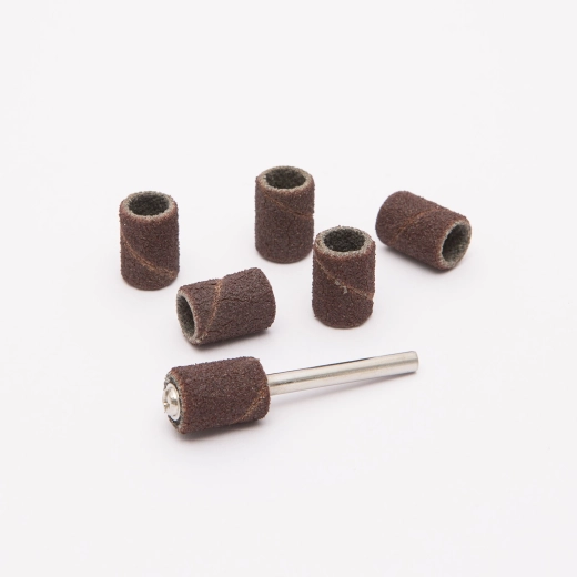 Set of sanding drums with mandrel