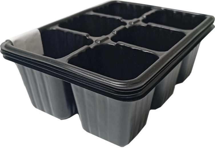 Stādu kasete ar 6 šūnām – komplekts 4 gabali