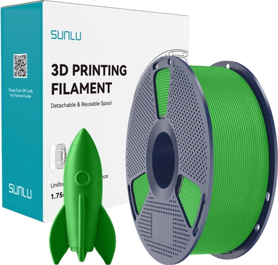 Sunlu PLA High-Speed filaments zaļš