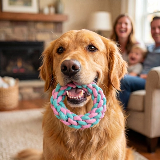 Polyester Dog Tug Ring 15 cm