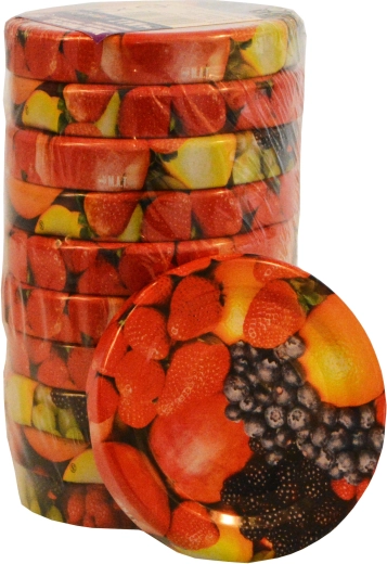 Twist Lid 53 with Fruit Design (10 pcs)
