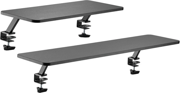 650 mm length for a monitor and accessories