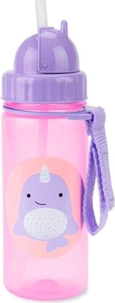 Skip Hop Zoo bērnu krūzīte ar salmiņu “narvalis” 385 ml