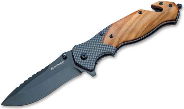 Magnum Blomkvist Olive glābšanas salokāmais nazis ar olīvkoku 8,5 cm