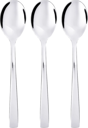 Future set of 3 stainless steel table spoons