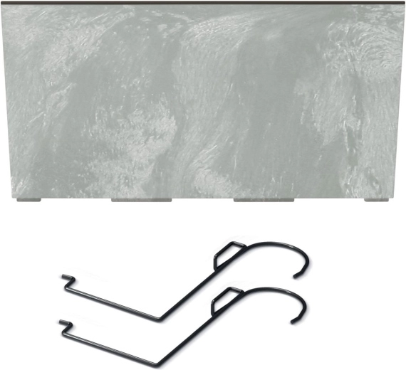 URBI CASE Planter, concrete effect, 58 cm with hooks and insert