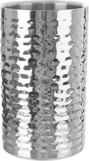 Stainless steel wine cooler with hammered finish, 12 cm