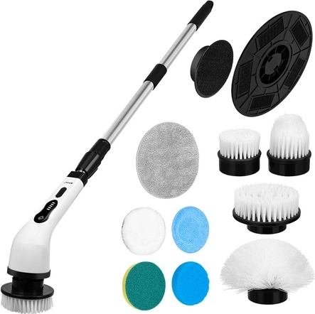 9 interchangeable attachments for different surfaces