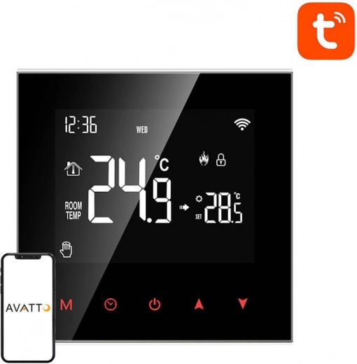 Viedais termostats Avatto WT100 WiFi katliem