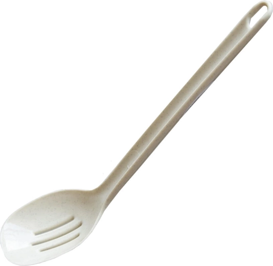 Kitchen slotted spoon 29 cm, plastic, mixed colors