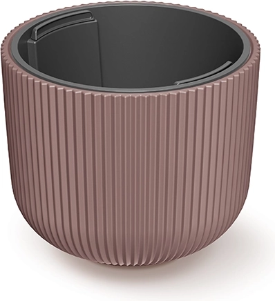 Puķupods Milly ar ieliktni, diametrs 20 cm, marsala