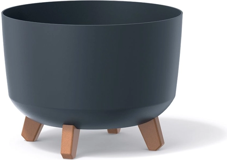 Puķu pods Gracia 34 cm antracīta krāsā ar kājiņām