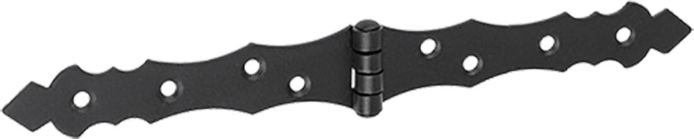 French decorative hinge 250 × 34 × 2 mm black