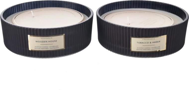 Scented Candle in Glass Black 580 g