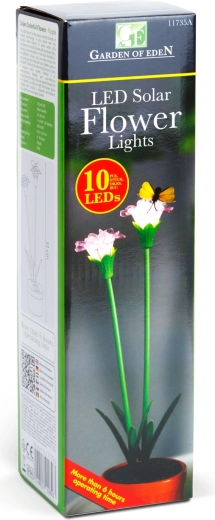 10 LED ar silti baltu gaismu