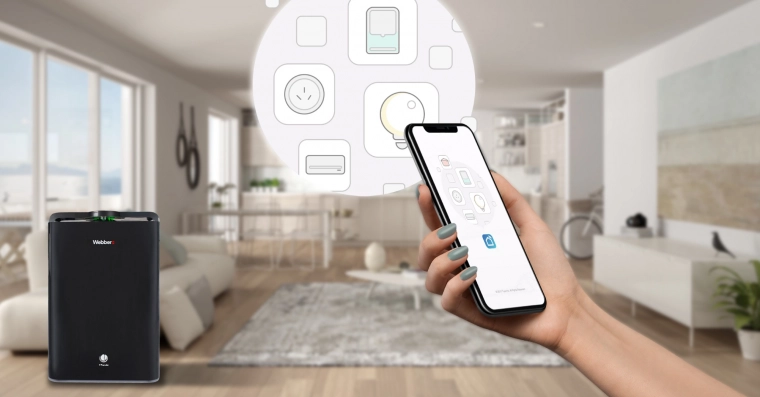 Vieda vadība ar Wi‑Fi un Smart Life lietotni