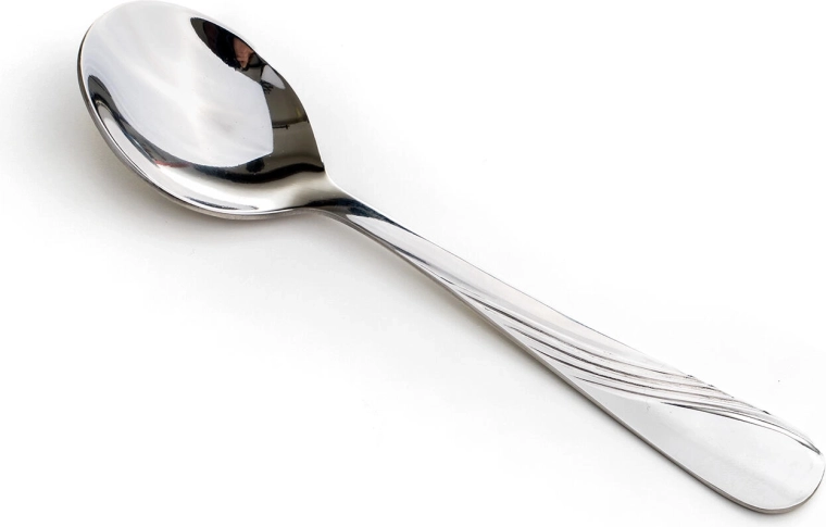 Polished stainless steel with hand finish