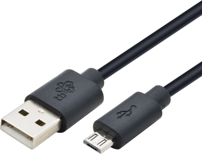 USB uz Micro USB kabelis 1,8 m melns