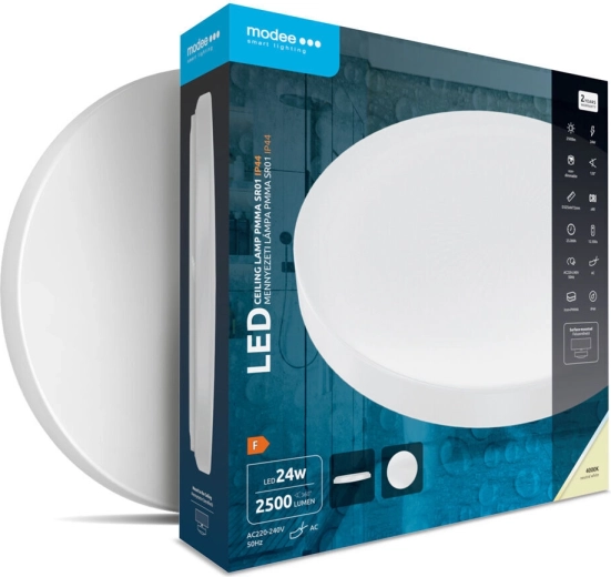 Modee apaļš griestu LED gaismeklis PMMA 24 W 4000 K IP44