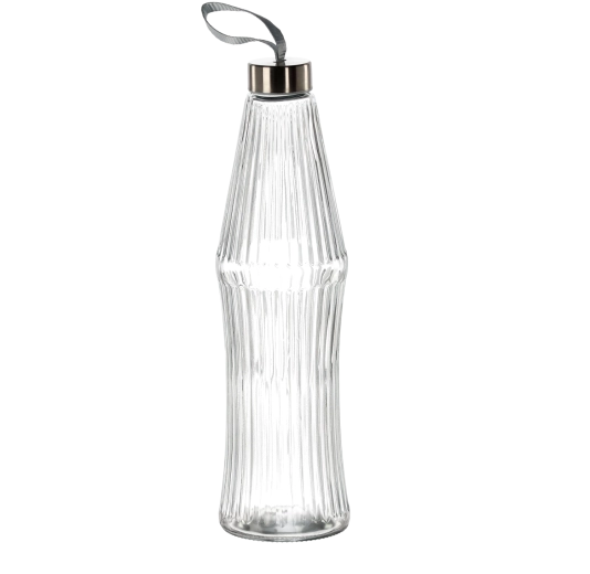 Pudele 900 ml ar skrūvējamu vāciņu (6 gab.)