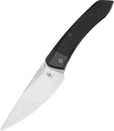 Saliekamais kabatas nazis Kizer Momo 10,6 cm, satinēts asmens, melns alumīnijs