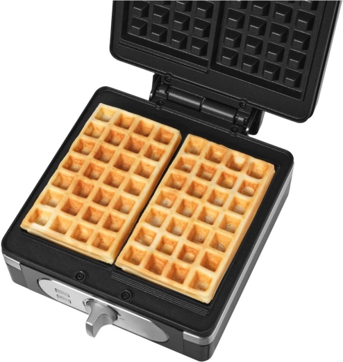 Two Belgian waffles at once