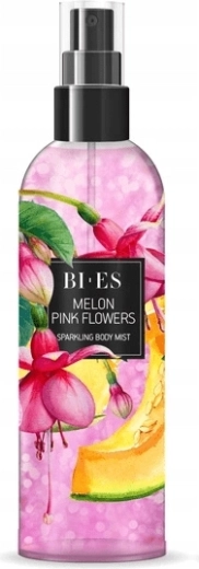 Mirdzošs ķermeņa sprejs BI-ES Melon Pink Flowers 200 ml