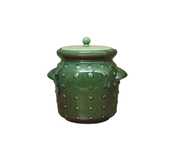 Keramikas fermentācijas pods 2,5 l zaļš